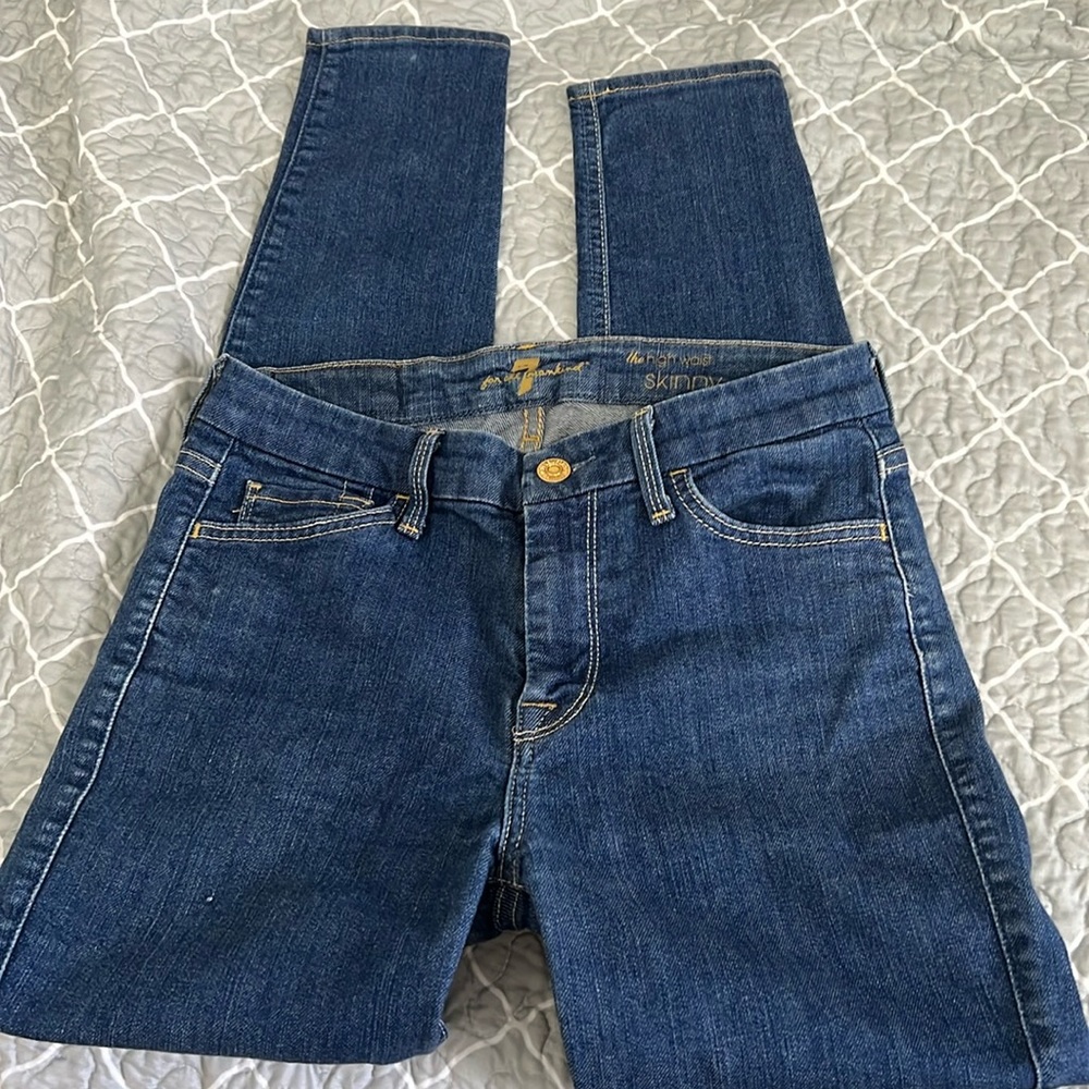 7 for all mankind skinny jeans size 26